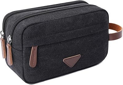 Sac de voyage pour hommes en cuir et toile, organisateur de cosmétiques, trousse de rasage, double compartiments, noir. La boutique en ligne DIAYTAR COTE D'IVOIRE propose une sélection impressionnante de produits, allant des vêtements aux produits de beauté. Les clients peuvent trouver tout ce dont ils ont besoin en un seul endroit, et la boutique en ligne est facile à utiliser. DIAYTAR COTE D'IVOIRE est le leader du commerce en ligne en Cote d'Ivoire.