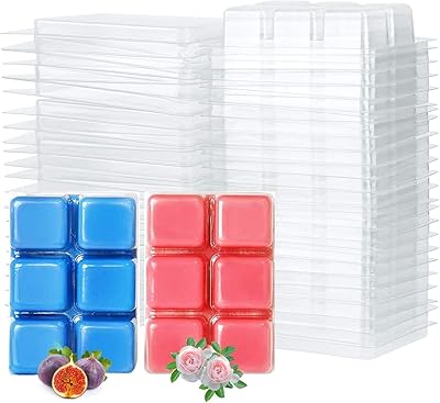 Plateau cube de fusion de cire en plastique transparent jusqu'à 6 cavités