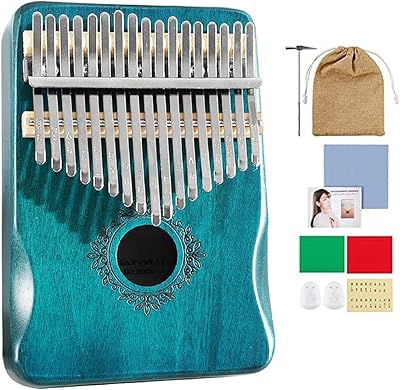 Kalimba marimba 17 touches, piano à pouce mbira portable avec sac de transport