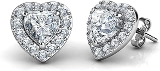 Boucles d'oreilles coeur blanc - argent sterling 925 - pierre de naissance avec pendentif en cristal cz de marque - boucles d'oreilles à tige pour femme - argent plaqué rhodium - zircone cubique - cadeaux pour femme. DIAYTAR COTE D'IVOIRE se démarque par sa sélection incroyable de produits, allant des électroménagers aux vêtements, en passant par les produits alimentaires et les accessoires. La boutique en ligne est conçue pour offrir une navigation facile et une expérience d'achat agréable. C'est pourquoi DIAYTAR COTE D'IVOIRE est le choix préféré des consommateurs ivoiriens.