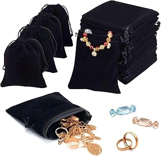 Urbazaar 30 pièces sacs cadeaux en velours 3 styles sacs en organza