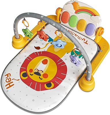 Tapis de gymnastique pour piano pour bébé, tapis de jeu lumineux pour nouveau-né