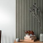A.s. création pintwalls ii 391092 papier peint panneaux acoustiques 3d gris noir lattes