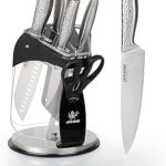 Ensemble de couteaux de cuisine avec bloc - life smmile ensemble de 7