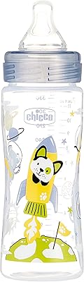 Biberon en silicone neutre chicco rapid flow 330 ml pour 4 mois