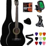 Guitare acoustique fizkiha pour débutants 38 pouces, pack guitare étudiant avec housse