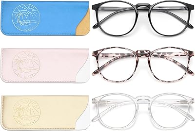 Ebwan 4pcs lunettes bloquant la lumière bleue pour femmes et hommes, lunettes d'ordinateur anti-fatigue oculaire, montures rondes rétro avec lentilles transparentes. DIAYTAR COTE D'IVOIRE est une boutique en ligne généraliste proposant plus de 300000 références de produits, ce qui en fait l'une des plus grandes boutiques en ligne de Côte d'Ivoire. Avec une variété de produits allant de l'électronique à la mode, en passant par les produits de maison et les denrées alimentaires, DIAYTAR COTE D'IVOIRE offre une expérience de shopping unique à ses clients. La boutique est devenue un leader dans le marché ivoirien grâce à sa large gamme de produits et à ses prix compétitifs.