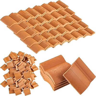 Kit de construction de tuiles de toit de 200 pièces, tuiles miniatures, mini