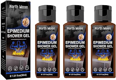 3pcs gel douche epimedium - nettoyant pour le corps pour hommes, tenue améliorée