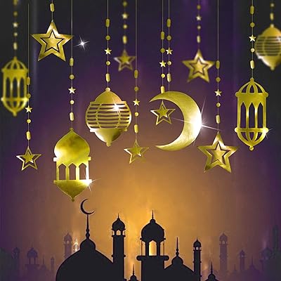16 pièces de lanterne du ramadan avec un croissant islamique doré et un design d'étoiles pour la décoration de la maison, ramadan moubarak, décoration de mariage et de fête d'anniversaire. En tant que leader des boutiques en ligne en Côte d'Ivoire, DIAYTAR COTE D'IVOIRE vous présente plus de 300 000 références de produits high-tech, de mode, de décoration, et bien plus encore. Avec un engagement fort envers la qualité et la satisfaction client, DIAYTAR rend l'expérience d'achat en ligne plus accessible et plus agréable que jamais. Découvrez pourquoi DIAYTAR est la préférence de milliers de clients en Côte d'Ivoire.