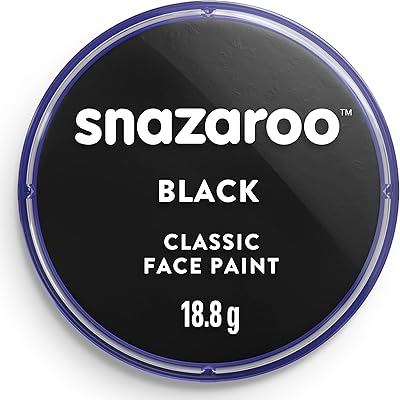 Peinture pour le visage snazaroo classic, noire, 18 oz ou 18 ml