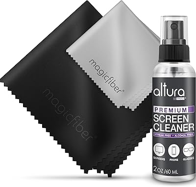 Kit de nettoyage d'écran altura image pour écrans led, tv lcd, ordinateur portable
