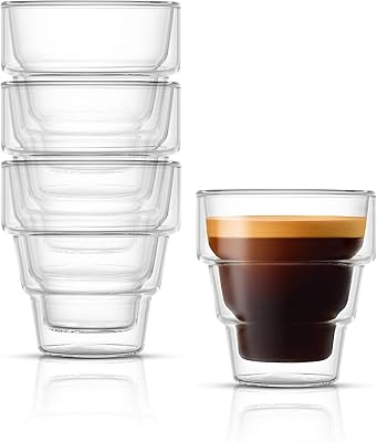 Tasse à expresso à double paroi joy joulet bella, lot de 4 tasses
