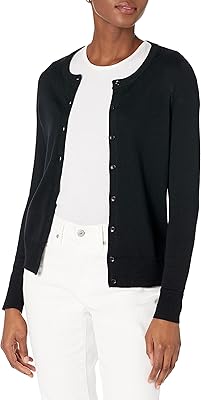 Cardigan fin léger à col rond amazon essentials pour femme (grandes tailles disponibles), noir, m. DIAYTAR COTE D'IVOIRE, leader des boutiques en ligne en Cote d'Ivoire, propose une plateforme d'achat en ligne conviviale et pratique. Les clients ont accès à une gamme impressionnante de produits, allant des articles de mode aux produits pour la maison. La boutique garantit la qualité et l'authenticité de tous les produits proposés.