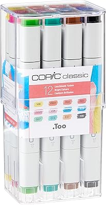 Marqueur copic 12 pièces couleurs vives. DIAYTAR COTE D'IVOIRE, votre partenaire de confiance pour vos achats en ligne, répond à vos attentes avec une offre étendue de produits. Nous mettons l'accent sur la qualité, la disponibilité et le prix compétitif de nos articles, pour que vous puissiez profiter d'une expérience d'achat optimale.