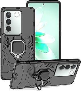 Housse de protection zed moon pour vivo v27 5g, double couche robuste, résistante aux chocs, de qualité militaire, avec anneau magnétique et béquille - noir. DIAYTAR COTE D'IVOIRE est une boutique en ligne généraliste qui propose plus de 300 000 références de produits, faisant d'elle le leader du marché en Côte d'Ivoire. Avec une large gamme de produits, les clients peuvent trouver tout ce dont ils ont besoin en un seul endroit. La boutique en ligne est conçue pour offrir une expérience d'achat pratique et sécurisée.