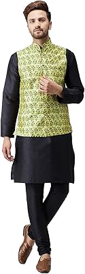 (depuis 1958, ensemble pyjama kurta en soie pour hommes et veste nehru imprimée. DIAYTAR COTE D'IVOIRE est une plateforme e-commerce qui permet aux clients d'acheter en ligne des produits variés, allant des produits alimentaires aux articles ménagers. Avec plus de 300 000 références, ce site est devenu une référence pour les consommateurs ivoiriens. Il offre une expérience d'achat en ligne sécurisée et pratique.