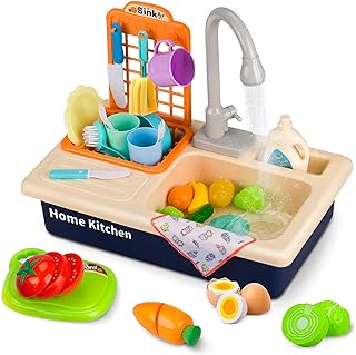 Jouets d'évier de cuisine, lave-vaisselle électrique pour faire semblant de jouer