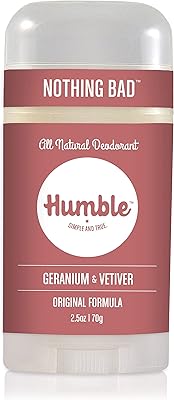 Humble brands déodorant en bâton naturel sans aluminium pour femmes et hommes, longue durée toute la journée, certifié sûr, sans cruauté envers les animaux, géranium et vétiver, paquet de 1. DIAYTAR COTE D'IVOIRE est une boutique en ligne généraliste qui propose plus de 300 000 références de produits, faisant d'elle le leader du marché ivoirien. Avec une telle offre, les clients peuvent trouver tout ce dont ils ont besoin en un seul endroit. DIAYTAR COTE D'IVOIRE se distingue par sa sélection variée et sa capacité à répondre aux besoins de ses clients.