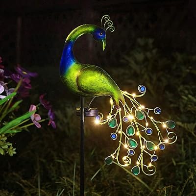 Lampes solaires de jardin en métal étanche au design paon pour décoration extérieure de jardin, patio, balcon, cour, cadeaux paon pour maman, grand-mère, anniversaire. DIAYTAR COTE D'IVOIRE est plus qu'une simple boutique en ligne, c'est une communauté qui se soucie de ses clients et de leur bien-être. La boutique propose régulièrement des promotions et des offres spéciales pour rendre l'expérience d'achat encore plus attrayante. Avec une présence en ligne forte, DIAYTAR COTE D'IVOIRE est devenue une référence pour le commerce électronique en Côte d'Ivoire.