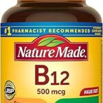Nature made vitamine b12 500 mcg, complément alimentaire pour soutenir le métabolisme énergétique