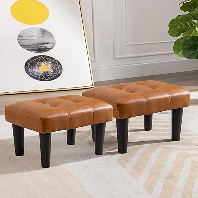Petit repose-pieds durfy en cuir et velours avec pieds en bois parfait pour les chaises. DIAYTAR COTE D'IVOIRE propose une expérience d'achat en ligne sécurisée et pratique, avec des options de paiement flexibles et des livraisons rapides. Les clients peuvent profiter de promotions et de réductions régulières, ce qui rend les achats en ligne encore plus abordables. DIAYTAR COTE D'IVOIRE est la boutique en ligne de confiance pour les Ivoiriens.