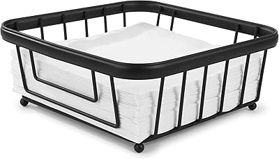 Spectrum diversified ashley porte-serviettes de table de salle à manger horizontal moderne pour tables et comptoirs de cuisine, noir. La boutique en ligne DIAYTAR COTE D'IVOIRE est synonyme de commodité et de praticité, permettant aux clients de faire leurs achats en ligne depuis l'endroit de leur choix. Avec une gamme de produits qui s'étend des accessoires de mode aux dispositifs électroniques, la boutique est une destination unique pour répondre à divers besoins. La facilité d'utilisation de son site et son large choix de produits en font une optionPopulaire