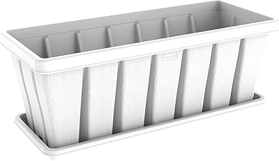 Pot de plante rectangulaire en bois de cèdre cosmoplast de 36 pouces