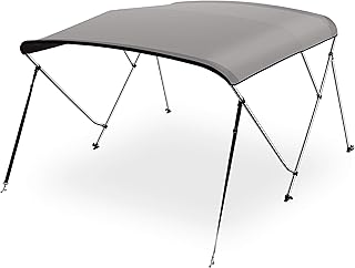 Couverture supérieure imperméable pour bateau 79-84" de largeur 4 supports bimini auvent