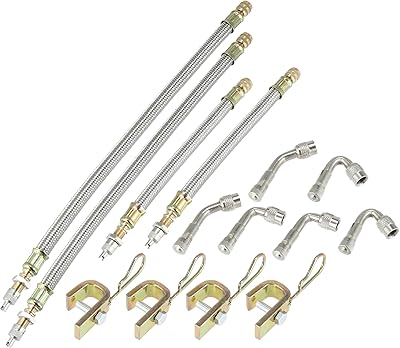 X crochets auto 14 pièces/ensemble adaptateur de valve de pneu en acier inoxydable 2 tubes courts 2 longs 4 pinces 6 degrés multiples 45 90 135 connecteurs pour voitures et motos 18cm/7.09'' 30cm/11.81''. Avec plus de 300000 références, DIAYTAR COTE D'IVOIRE est la boutique en ligne idéale pour les habitants de Cote d'Ivoire. La boutique propose une grande variété de produits, allant des produits de maison aux vêtements et accessoires de mode. L'équipe de DIAYTAR COTE D'IVOIRE s'assure de la satisfaction des clients.