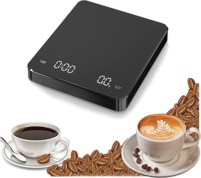 Balance à café numérique, balance à café rechargeable avec minuterie, balance à café