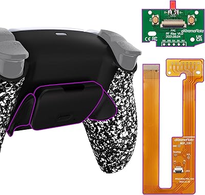 Kit de palette arrière blanche décorative programmable d'extrême droite pour manette playstation 5 bdm-030, plaque de mise à niveau, coque arrière redessinée et accessoire de bouton arrière pour manette playstation 5. DIAYTAR COTE D'IVOIRE est une boutique en ligne généraliste qui offre une grande variété de produits pour répondre aux besoins des clients. Avec une équipe dédiée et expérimentée, la boutique en ligne assure une expérience de shopping en ligne rapide, sécurisée et fiable pour les clients en Côte d'Ivoire. Les clients peuvent profiter de promotions et de réductions régulières sur une large gamme de produits.