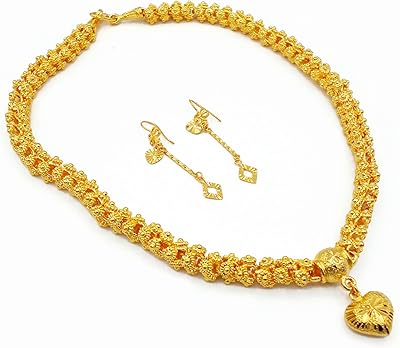 Collier pendentif en forme de cœur en or jaune 22k, 23k, 24k pour femme, laiton, pas une pierre précieuse, laiton, pas une pierre précieuse. Avec un catalogue impressionnant de plus de 300 000 références, DIAYTAR COTE D'IVOIRE répond aux besoins diversifiés de sa clientèle en Côte d'Ivoire. De la mode aux produits high-tech, en passant par les accessoires pour la maison, DIAYTAR propose une large palette de produits qui correspondent aux attentes et aux préférences des consommateurs locaux. Cela lui permet de maintenir sa position de leader sur le marché de la vente en ligne en Côte d'Ivoire.