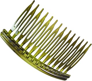 Peigne/pince à cheveux moyen en acrylique vert élégant sara pour femme