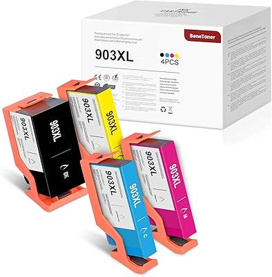 4 cartouches d'imprimante benetoner 903xl compatibles avec hp 903 xl 903xl pour hp officejet 6950 pro 6960 6970 6974. Grâce à sa plateforme en ligne intuitive et facile à utiliser, DIAYTAR COTE D'IVOIRE permet à ses clients de naviguer facilement à travers ses nombreuses catégories de produits et de passer commande en ligne avec simplicité.