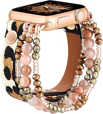 Bracelet fastgo leopard compatible avec apple watch 38 mm 44 mm 40 mm 42 mm pour femmes, bracelet léopard en fourrure élastique imprimé léopard avec bracelet perlé pour iwatch se et 6 5 4 3 2 1. DIAYTAR COTE D'IVOIRE propose une gammelarge de produits de marque réputée, répondant ainsi aux attentes des consommateurs exigeants. Grâce à ses partenariats avec des fournisseurs de confiance, la boutique peut offrir des prix compétitifs tout en maintenant une qualité de service exemplaire. Cela explique en partie son succès dans le paysage de l'e-commerce ivoirien.