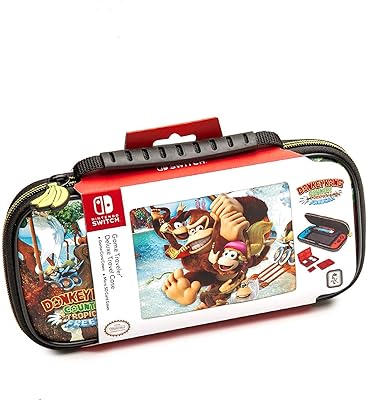 Étui de voyage donkey kong deluxe, conçu pour protéger les contrôleurs switch assortis