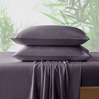 Ensemble de draps naturefield 100 % bambou par nf - gris foncé, taille