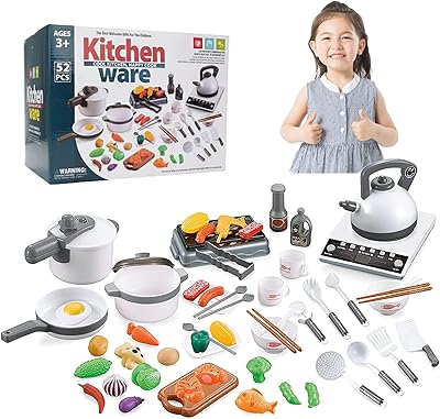 Beauty ensemble de jeu de cuisine de 52 pièces casseroles et poêles ensemble