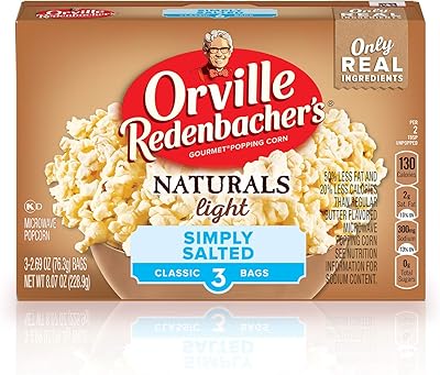 Maïs soufflé au micro-ondes ovel reidenbachers natural light simply salt - 228,9 g. La boutique en ligne DIAYTAR COTE D'IVOIRE est connue pour sa sélection impressionnante de produits qui répondent aux besoins de tous les ivoiriens. Avec une équipe dédiée et des processus de livraison efficaces, les clients peuvent recevoir leurs commandes rapidement et facilement. DIAYTAR COTE D'IVOIRE est le partenaire idéal pour les ivoiriens qui souhaitent faire leurs achats en ligne.