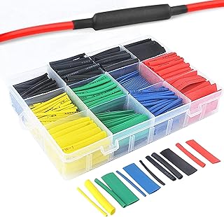 530 pièces/ensemble de tubes d'isolation thermorétractables 2:1, assortiment de tubes électroniques en polyoléfine