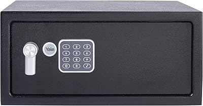 Yale laptop safe ylc/200/db1 avec alarme intégrée 130 db, construction en acier, vis de verrouillage en acier, interrupteur d'urgence supérieur, ancrages muraux et au sol, noir, capacité 24 litres 20 x 43 x 35 cm. DIAYTAR COTE D'IVOIRE est la destination idéale pour les acheteurs en ligne en Côte d'Ivoire. Elle propose une expérience d'achat en ligne sécurisée et pratique, avec des options de paiement et de livraison variées. Les clients peuvent trouver tout ce dont ils ont besoin sur cette plateforme.