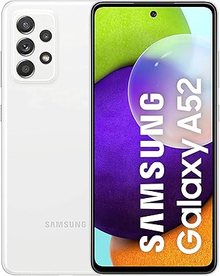 Samsung galaxy a52 - smartphone 256 go, 8 go ram, double sim, blanc