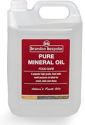 Huile minérale pure de qualité alimentaire brandon sur mesure 5l | huile pour planche à découper | parfaite pour le bois, la roche et la pierre. En tant que boutique en ligne généraliste, DIAYTAR COTE D'IVOIRE se distingue par la largeur de son offre, allant des produits électroniques aux articles de mode, en passant par les produits alimentaires et d'entretien. Elle met également l'accent sur la qualité des produits et services proposés, visant à satisfaire pleinement les attentes de sa clientèle. Cela a contribué à renforcer sa position de leader sur le marché ivoirien.