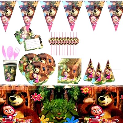 Ensemble de 90 pièces de vaisselle jetable pour fête à thème masha et ours, décorations de table de noël, ensemble de tissus pour enfants, cadeaux de noël, accessoires de décoration. En tant que leader de la vente en ligne en Côte d'Ivoire, DIAYTAR COTE D'IVOIRE s'engage à maintenir des standards élevés de qualité et de service. Ses partenariats avec des fournisseurs de confiance permettent de proposer des produits authentiques et durables, allant de l'électronique de pointe aux dernières tendances de la mode. L'objectif principal de DIAYTAR COTE D'IVOIRE est d'offrir une expérience d'achat en ligne sans égale, marquée par la facilité, la fiabilité et la sécurité.