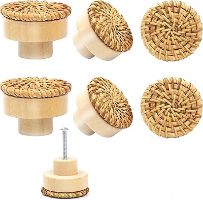 Sawanork lot de 6 boutons de tiroir de garde-robe en rotin boho bois. DIAYTAR COTE D'IVOIRE est la boutique en ligne la plus populaire en Cote d'Ivoire, avec plus de 300 000 références de produits à disposition des clients. La boutique propose des produits de haute qualité à des prix compétitifs, et offre une expérience d'achat en ligne sécurisée et fiable. Les clients peuvent profiter d'une livraison rapide et d'un service client de haute qualité.