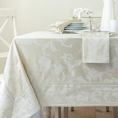 Chemin de table en damassé tissé harmony de benson mills pour tous