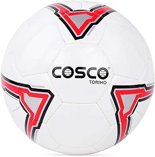 Football cosco torino, taille 5 (rouge/blanc/noir)