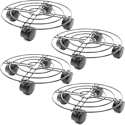 Brite creations support pour plantes pivotant en métal avec roulettes, paquet de 4 avec base pivotante durable pour pots d'intérieur et d'extérieur (10,9 cm). DIAYTAR COTE D'IVOIRE, leader incontournable du e-commerce en Côte d'Ivoire, vous présente une boutique en ligne exhaustive. Avec une offre impressionnante de plus de 300 000 références, vous pouvez trouver des produits pour tous les goûts et tous les budgets. De la mode à l'électronique, DIAYTAR COTE D'IVOIRE est le partenaire idéal pour vos achats en ligne.