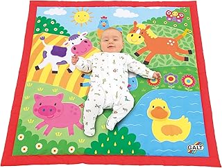 Galt toys, grand tapis de jeu - ferme, tapis de jeu pour bébé